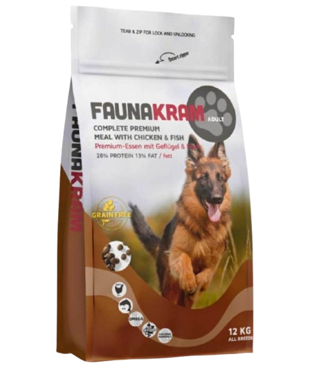 - Lilleriscenter Morsø Dyrepension og Internat - 12 kg Premium hundefoder med kylling og laks
