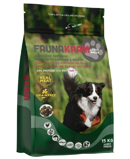 - Lilleriscenter Morsø Dyrepension og Internat - 15 kg Large Breed hundefoder med inulin